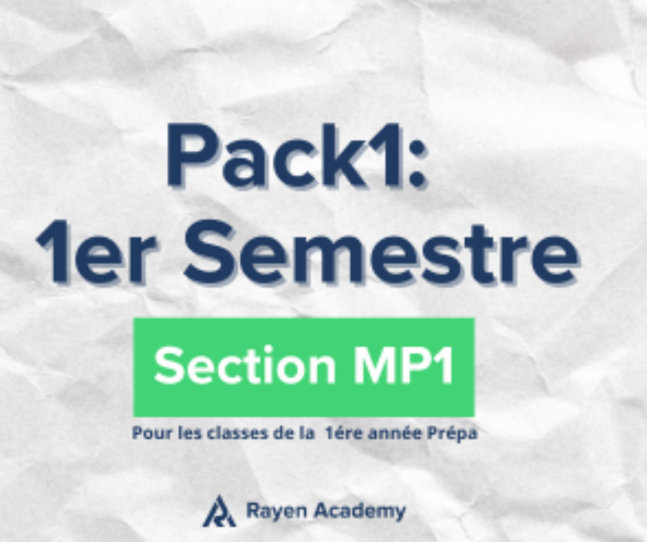 Pack 1 er semestre MP1